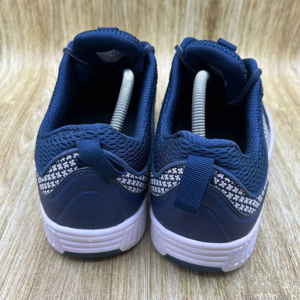 Orthofeet Edgewater Sneakers Men's Size 9.5 Wide 4E Blue Walking Shoes 616
